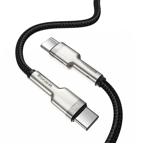 Cablu Baseus Cafule Series Metal (CATJK-D01), Type-C, 100W, 2m, Negru