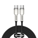 Cablu Baseus Cafule Series Metal (CATJK-D01), Type-C, 100W, 2m, Negru