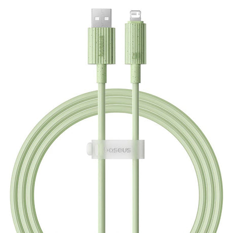 Cablu Baseus Habitat Series (P10360200631-01), USB to Lightning, 480Mbps, 2.4A, 2m, Natural Green