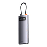 Hub/Dock Baseus Docking Station Metal Gleam Series (WKWG070013), 4in1 Multifunctional Hub, Type-C to 4 x USB 3.0, Type-C, Gri