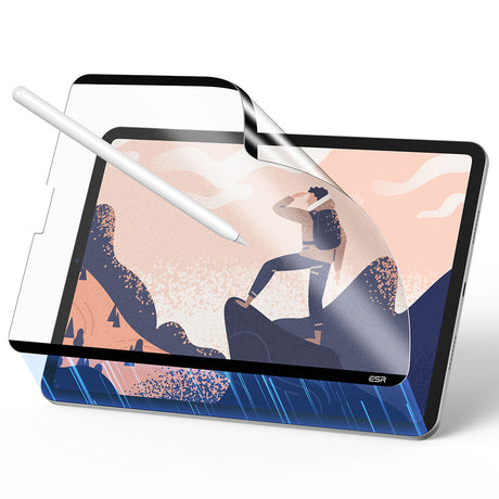 Husă ESR Paper-Feel Magnetic transparentă pentru iPad Air 13 (2024)