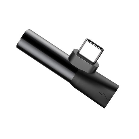 Adaptor Baseus Audio Adapter L41 (CATL41-01/A10229300117-Z1), Type-C to Type-C, Jack 3.5 mm, Negru
