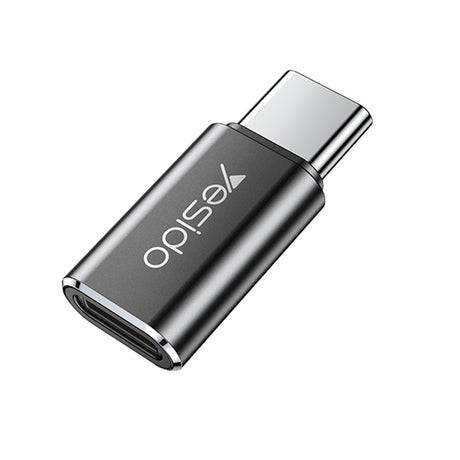 Adaptor Yesido OTG Adapter (GS22), Type-C to Lightning, Aluminium Alloy, 480Mbps, Gri