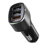 Incarcator Yesido Car (Y46), 3x USB, 2.4A, Q.C3.0, Fast Charging, 42W, Negru