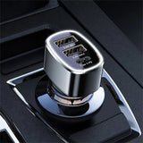 Incarcator Yesido Car (Y47), Dual USB, Type-C, Fast Charging, 49W, Aluminum Alloy, Negru