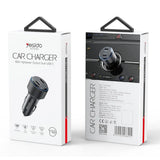 Incarcator Yesido Car (Y48), 2x Type-C, Fast Charging, 60W, Negru