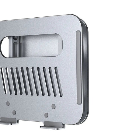 Suport Laptop Yesido (LP05), Aluminiu, Pliabil, Argintiu