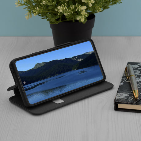 Husa de protectie Techsuit Safe Wallet Plus compatibil cu Samsung Galaxy J7 2017, Negru