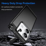 Husa de protectie Techsuit Carbon Silicone compatibil cu Xiaomi Redmi Note 13 Pro 5G / Xiaomi Poco X6, Negru
