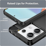 Husa de protectie Techsuit Carbon Silicone compatibil cu Xiaomi Redmi Note 13 Pro 5G / Xiaomi Poco X6, Negru