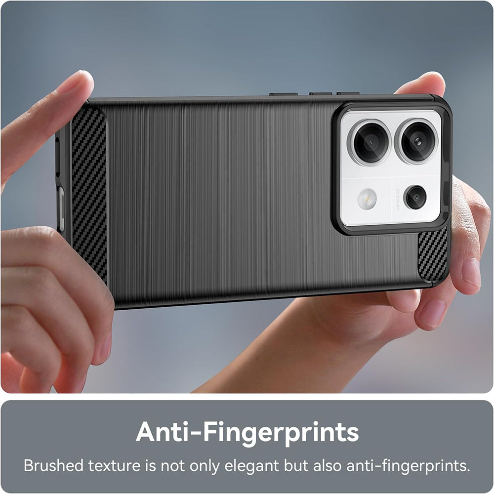 Husa de protectie Techsuit Carbon Silicone compatibil cu Xiaomi Redmi Note 13 Pro 5G / Xiaomi Poco X6, Negru
