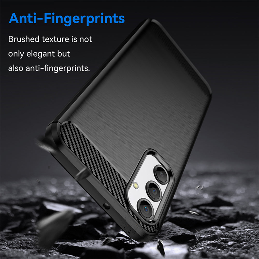Husa de protectie Techsuit Carbon Silicone compatibil cu Samsung Galaxy A05s, Negru