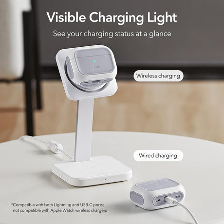 Casti ESR Orbit Hybrid HaloLock, Apple AirPods Pro 1 / 2, Alb