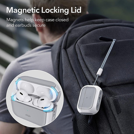 Casti ESR Orbit Hybrid HaloLock, Apple AirPods Pro 1 / 2, Alb