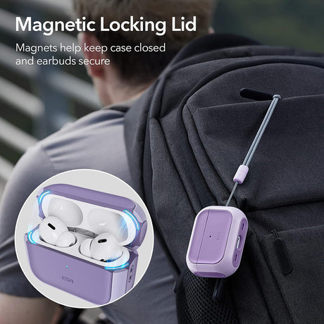 Casti ESR Orbit Hybrid HaloLock, Apple AirPods Pro 1 / 2, Lavanda