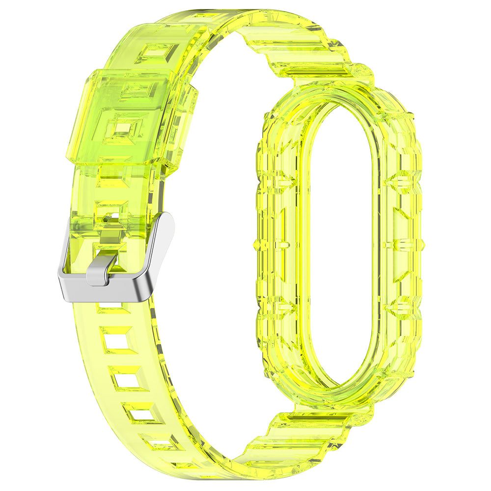 Curea smartwatch Techsuit Watchband (W017) compatibil cu Xiaomi Mi Band 8 / 8 NFC, Galben