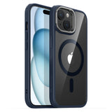 Husa de protectie ESR Classic Hybrid HaloLock Kickstand compatibil cu iPhone 15 Plus, Transparent Dark Blue