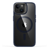 Husa de protectie ESR Classic Hybrid HaloLock Kickstand compatibil cu iPhone 15 Plus, Transparent Dark Blue