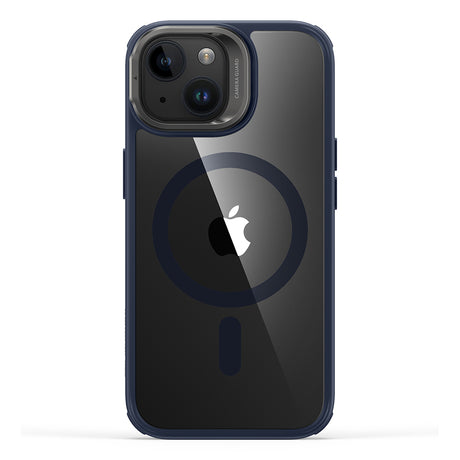 Husa de protectie ESR Classic Hybrid HaloLock Kickstand compatibil cu iPhone 15 Plus, Transparent Dark Blue