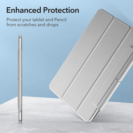 Husa de protectie tableta ESR Rebound Magnetic compatibil cu iPad Pro 11 2018 / Air 4 / 5 / 11 (2020/2022/2024), Gri