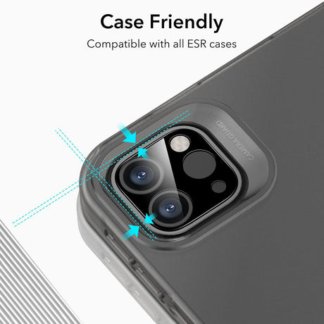 Husa de protectie tableta ESR Camera Lens Protector (set de 2) compatibil cu iPad Pro 11 / 12.9 (2022 / 2021 / 2020) / 13 (2024), Negru