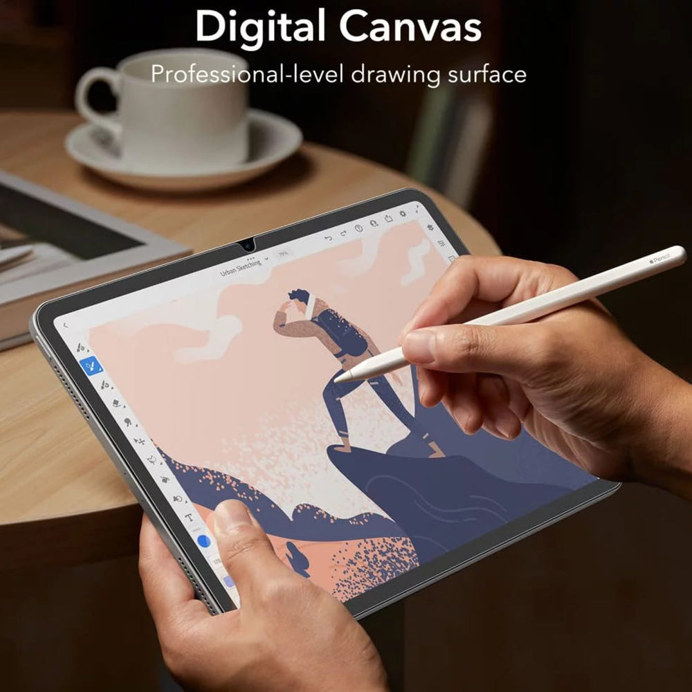 Husa de protectie tableta ESR Paper-Feel (set de 2) compatibil cu iPad 10 (2022) 10.9 / 11 (2025), Transparent Mat