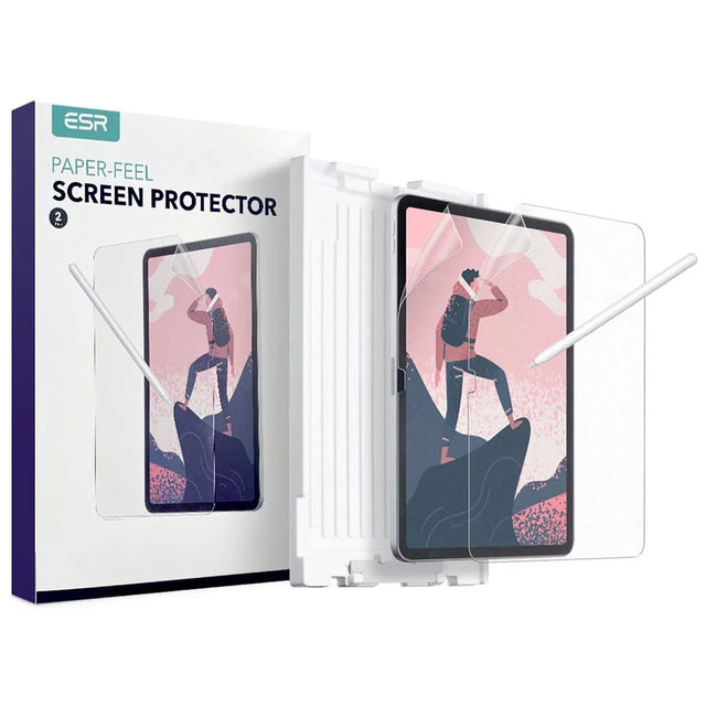 Husa de protectie tableta ESR Paper-Feel (set de 2) compatibil cu iPad 10 (2022) 10.9 / 11 (2025), Transparent Mat