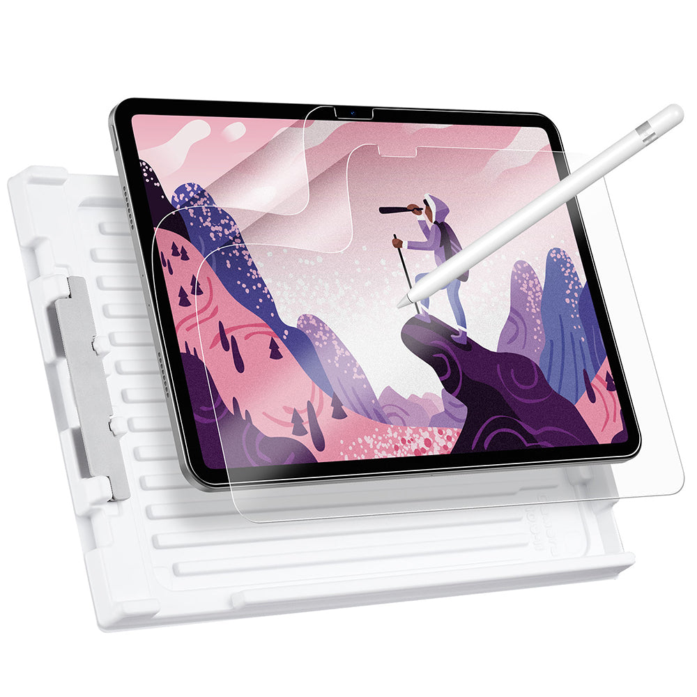 Husa de protectie tableta ESR Paper-Feel (set de 2) compatibil cu iPad 10 (2022) 10.9 / 11 (2025), Transparent Mat