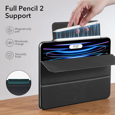 Husa de protectie tableta ESR Rebound Magnetic compatibil cu iPad Pro 11 (2018 / 2020 / 2021 / 2022), Negru