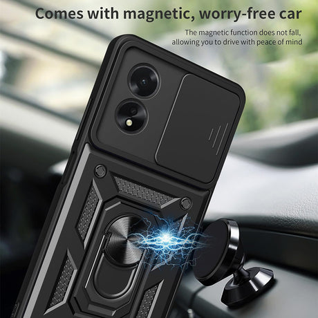 Husa de protectie Techsuit CamShield Series compatibil cu Oppo A38 / A18, Negru