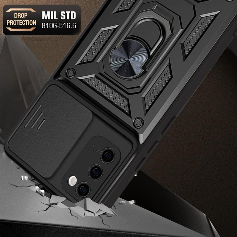 Husa de protectie Techsuit CamShield Series compatibil cu Samsung Galaxy S20 4G / S20 5G, Negru