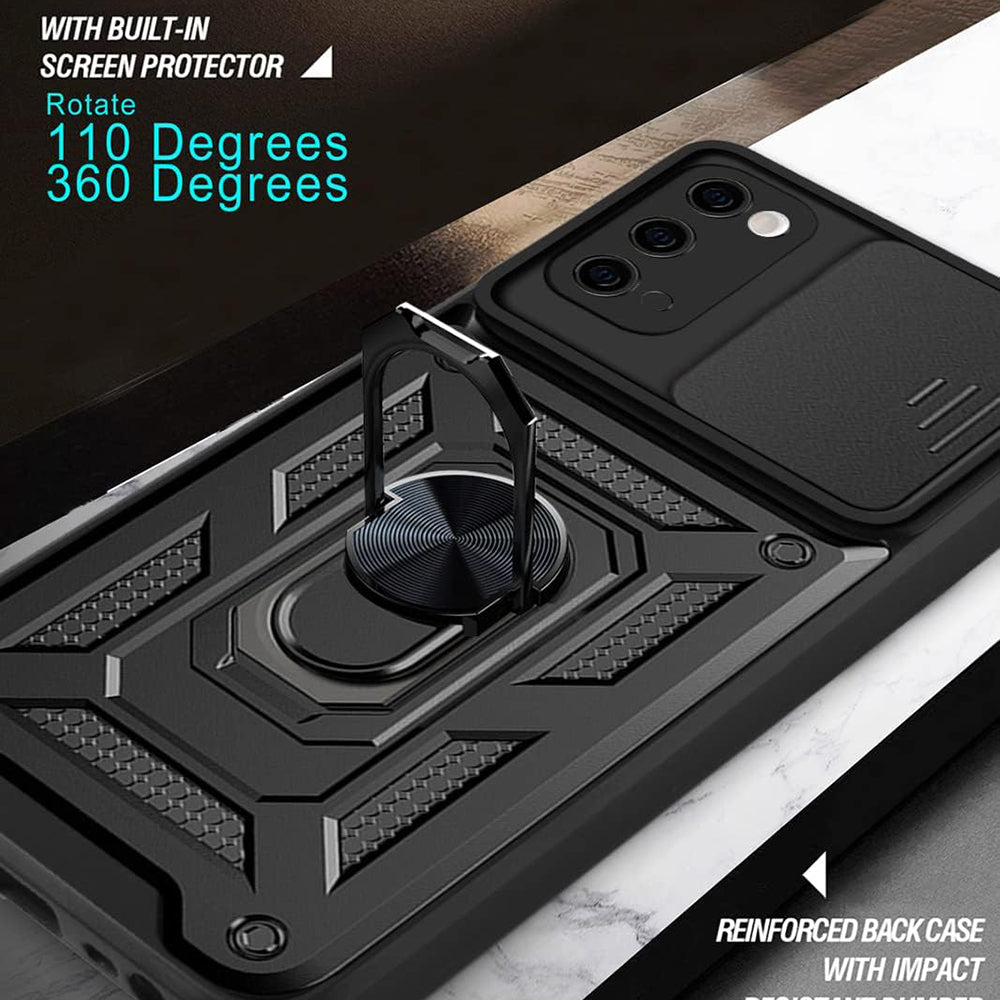 Husa de protectie Techsuit CamShield Series compatibil cu Samsung Galaxy S20 4G / S20 5G, Negru