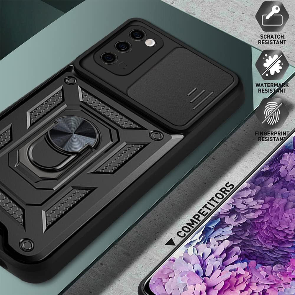 Husa de protectie Techsuit CamShield Series compatibil cu Samsung Galaxy S20 4G / S20 5G, Negru