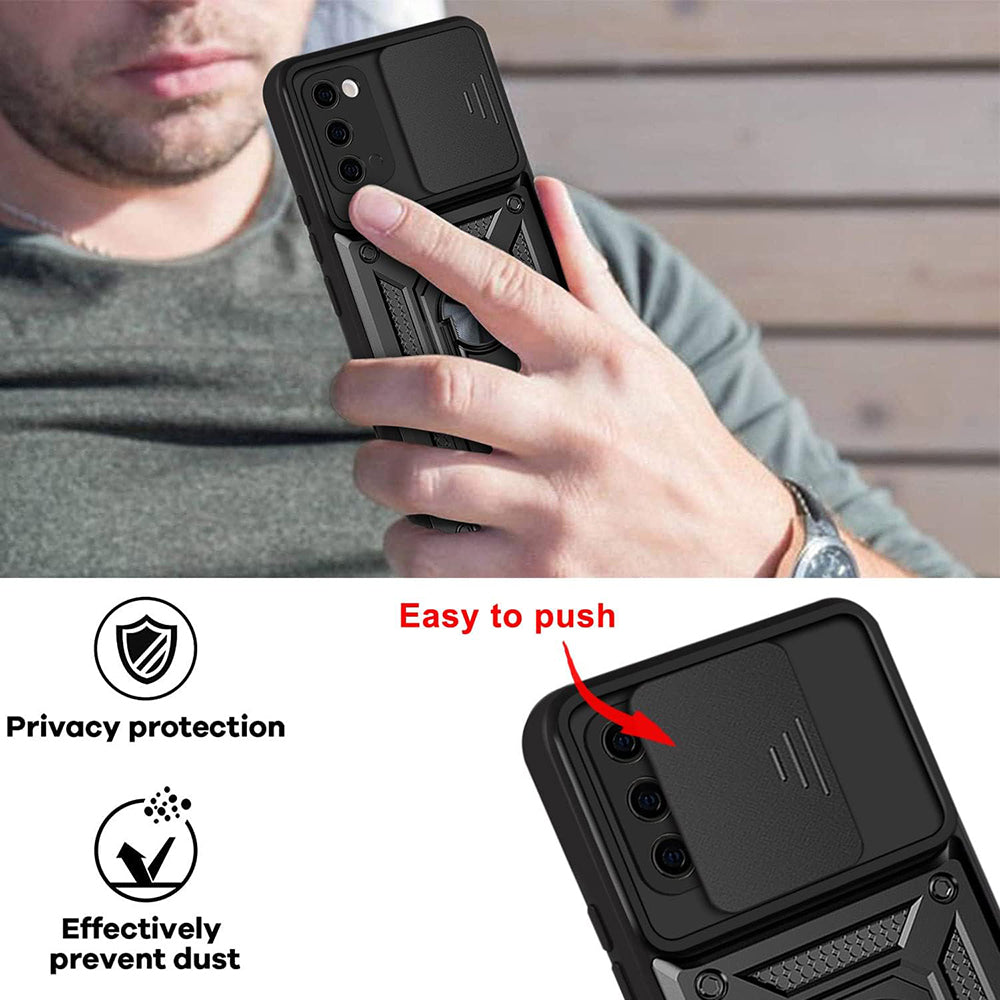 Husa de protectie Techsuit CamShield Series compatibil cu Samsung Galaxy S20 4G / S20 5G, Negru