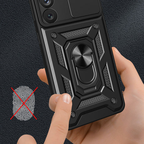 Husa de protectie Techsuit CamShield Series compatibil cu Samsung Galaxy S22 Ultra 5G, Negru