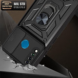 Techsuit CamShield Series fekete tok Huawei P30 Lite készülékhez