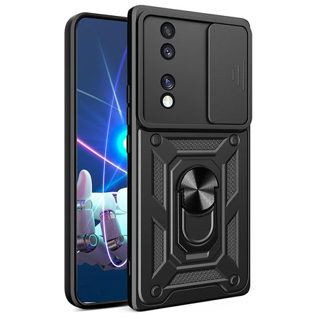 Husă de protecție Techsuit CamShield Series neagră pentru Honor 70