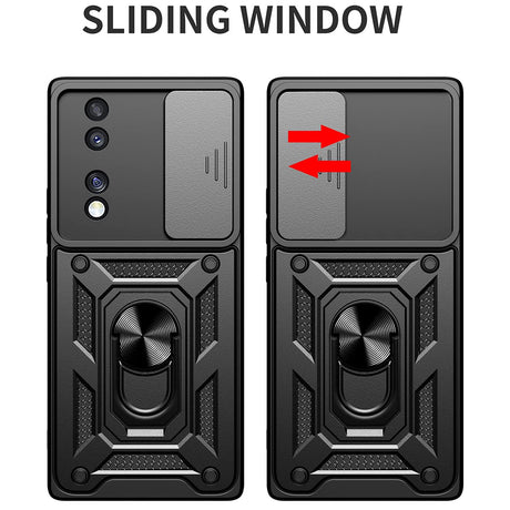 Husă de protecție Techsuit CamShield Series neagră pentru Honor 70