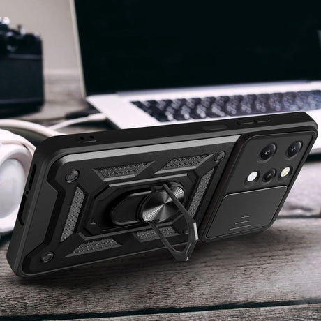 Husa de protectie Techsuit CamShield Series compatibil cu Xiaomi Redmi 12 4G / 12 5G, Negru