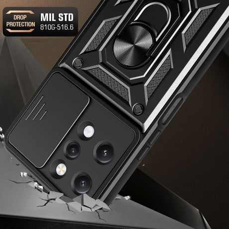 Husa de protectie Techsuit CamShield Series compatibil cu Xiaomi Redmi 12 4G / 12 5G, Negru