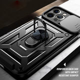 Husa de protectie Techsuit CamShield Series compatibil cu iPhone 12 Pro Max, Negru