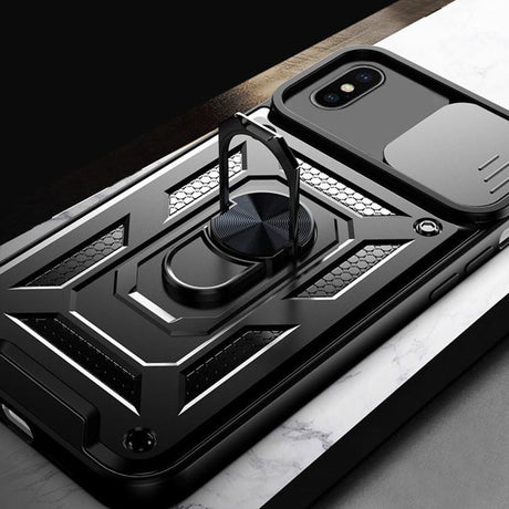 Husa de protectie Techsuit CamShield Series compatibil cu iPhone X / iPhone XS, Negru