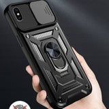 Husa de protectie Techsuit CamShield Series compatibil cu iPhone X / iPhone XS, Negru