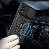 Husa de protectie Techsuit CamShield Series compatibil cu iPhone XS Max, Negru