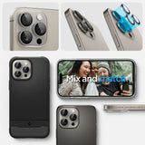 Folie de protectie Spigen (set de 2) Optik.tR EZ Fit Pro Camera Glass (AGL07163) compatibil cu iPhone 14 Pro/14 Pro Max/15 Pro/15 Pro Max/16 Pro/16 Pro Max, Natural