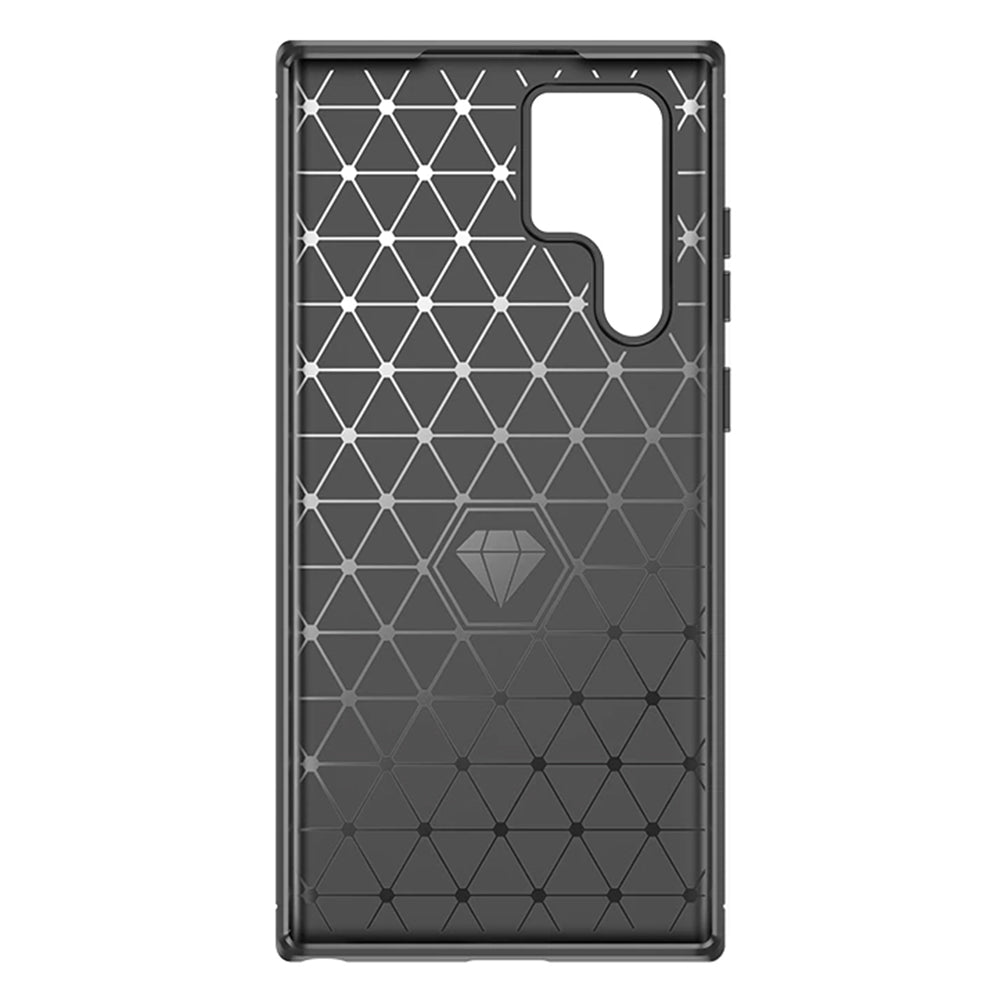Husa de protectie Techsuit Carbon Silicone compatibil cu Samsung Galaxy S24 Ultra, Negru