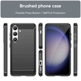 Husa de protectie Techsuit Carbon Silicone compatibil cu Samsung Galaxy S24, Negru