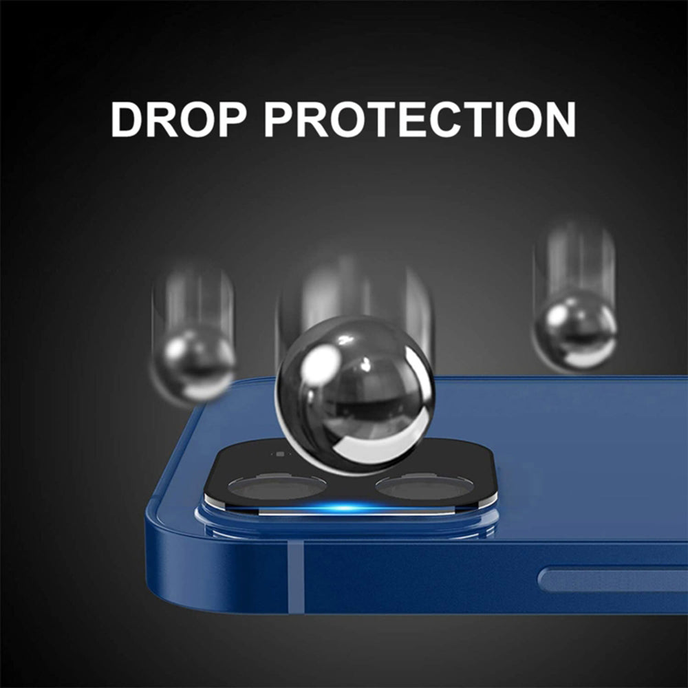 Folie de protectie Techsuit Full Camera Glass compatibil cu iPhone 12 Pro Max, Negru