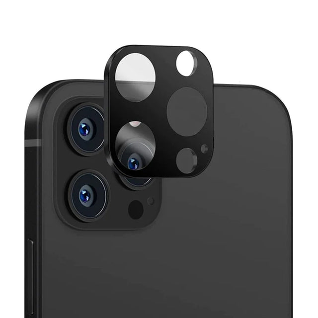Folie de protectie Techsuit Full Camera Glass compatibil cu iPhone 12 Pro Max, Negru