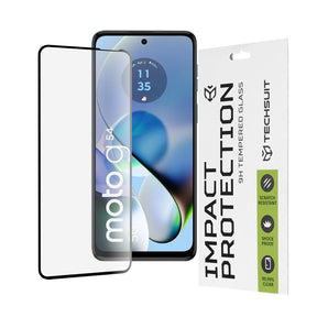 Folie de protectie Techsuit 111D Full Cover / Full Glue Glass compatibil cu Motorola Moto G14 / Moto G54 / Moto G54 Power Edition / Moto G64, Negru